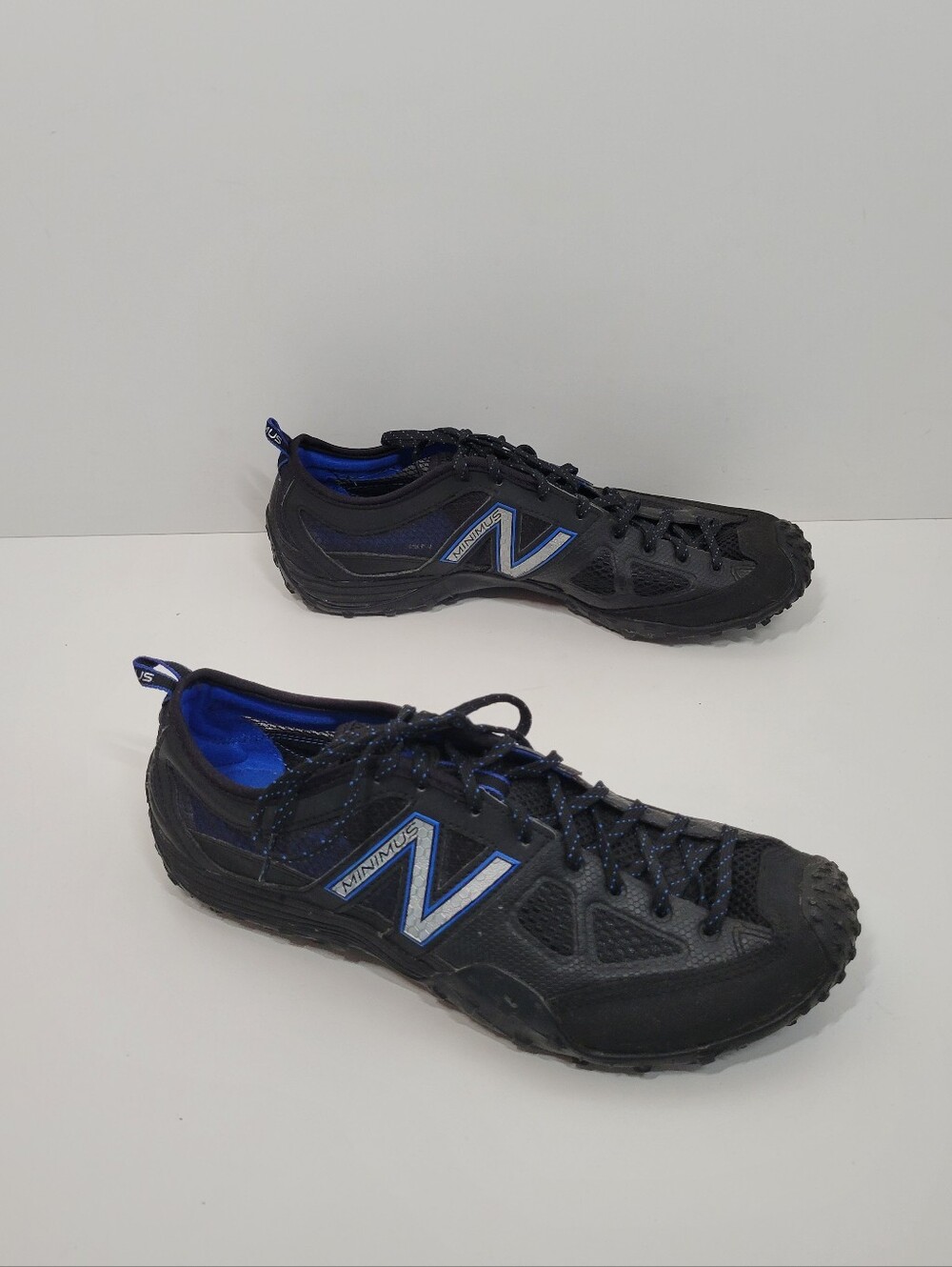 New Balance Minimus MX007 Black Blue Mesh Trail Training Barefoot Shoes Men 11.5